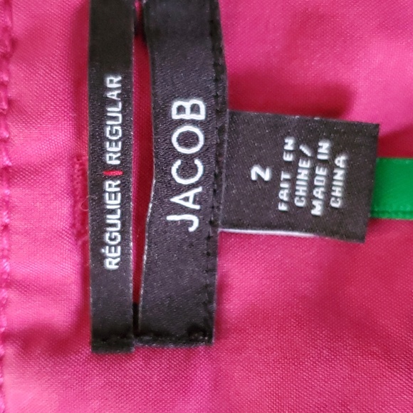 JACOB PLEATED FRONT CUFF HEM WOMEN'S TROUSERS SIZE 2 - Picture 4 of 5